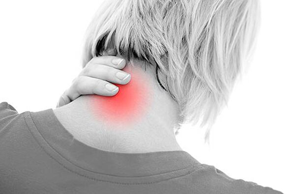 Nackenschmerzen mit Osteochondrose Foto 1