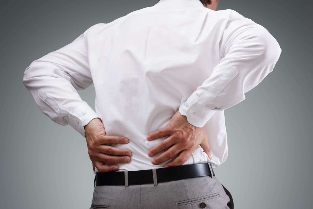 Rückenschmerzen mit Osteochondrose der Wirbelsäule