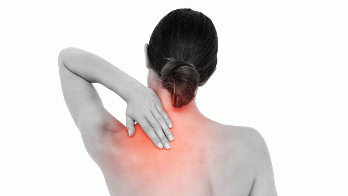 Symptome einer zervikalen Osteochondrose