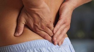 Beschwerden im unteren Rückenbereich mit lumbaler Osteochondrose